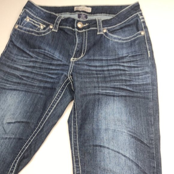 LIKE NEW RECRUIT JEANS DENIM CAPRIS 8/29x22 🦋 - Picture 4 of 11